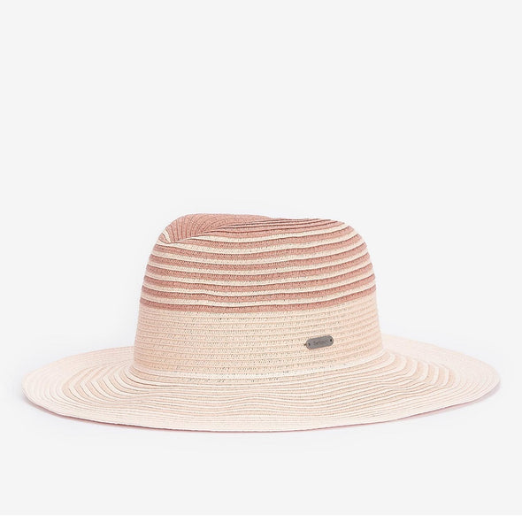 Barbour Adria Fedora Hat Primrose Pink Size M