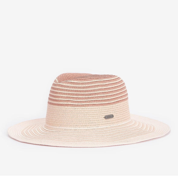 Barbour Adria Fedora Hat Primrose Pink Size M