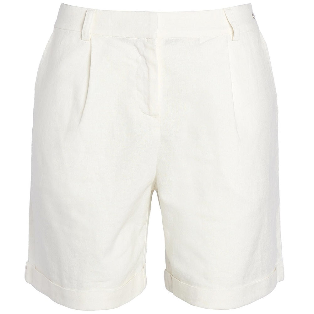 Barbour Darla Shorts In Vanilla/Indigo Tartan Size US8