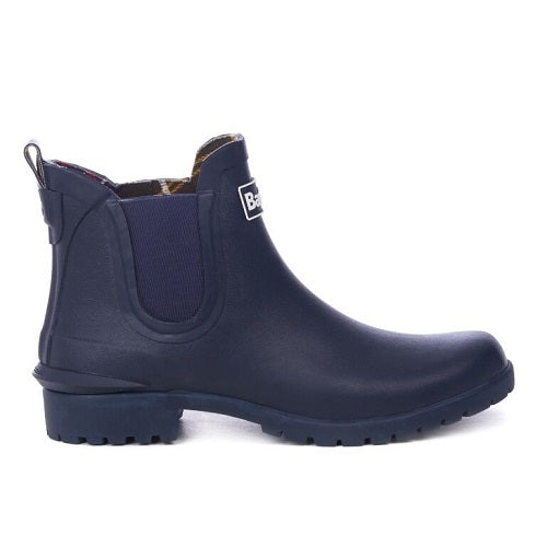 Barbour Wilton Wellington Rain in Navy US Size 9 product image with Barbour