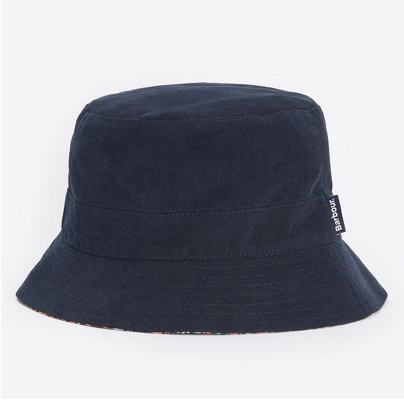 Barbour Adria Reversible Bucket Hat Classic Navy Size M