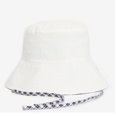 Barbour Kilburn Reversible Bucket Hat In Classic White