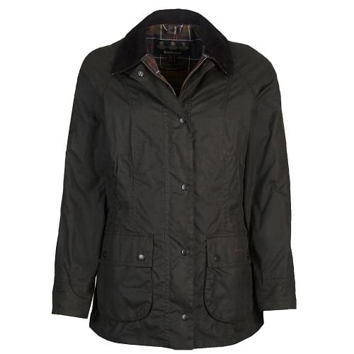 Barbour Classic Beadnell Wax Jacket Olive Size 14 Wax Jacket product image with Barbour, Wax, Classic