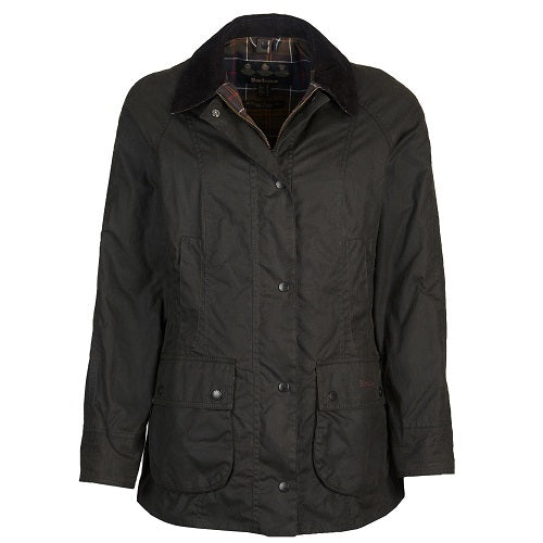 Barbour Classic Beadnell Wax Jacket Olive Size 14 Wax Jacket product image with Barbour, Wax, Classic