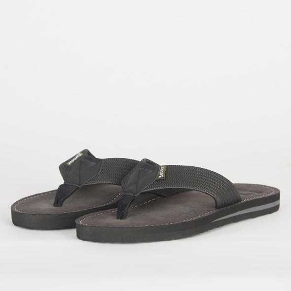 Barbour Toeman Beach Sandal In Black Size-US8