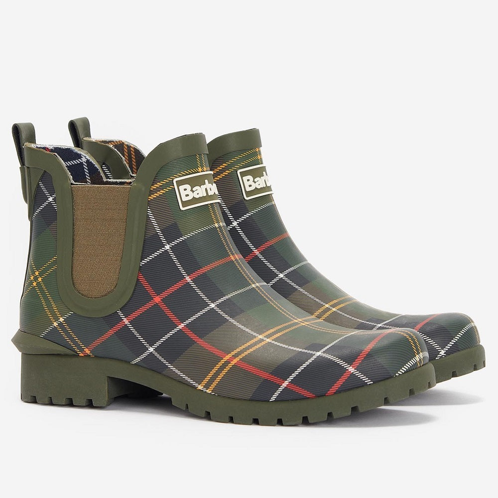 Barbour Wilton Wellington in Classic Tartan US Size 10 product image with Barbour, Tartan, Classic