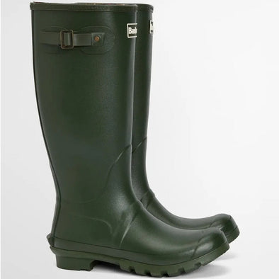 Barbour Men's Bede Wellington Boots In Olive Size 12