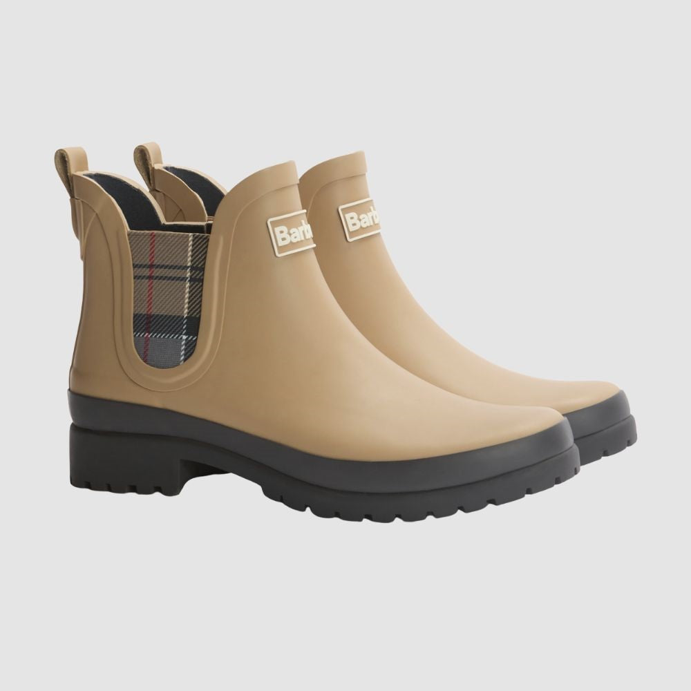 Barbour Mallow Wellingtons Boot In Beige/Dress Tartan Size 6 Boot product image with Barbour, Tartan