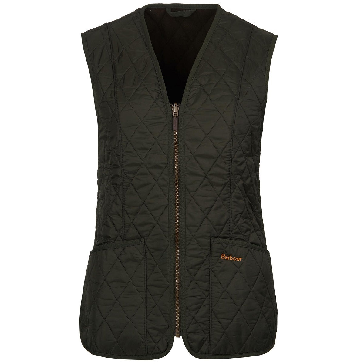 Barbour Womens Fleece Betty Liner Dark Olive Size 6 product image with Barbour