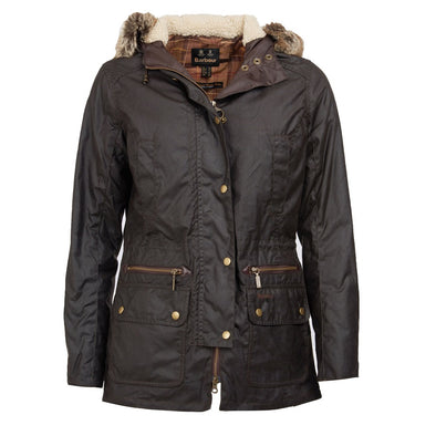 Barbour Kelsall Waxed Cotton Parka Jacket Rustic