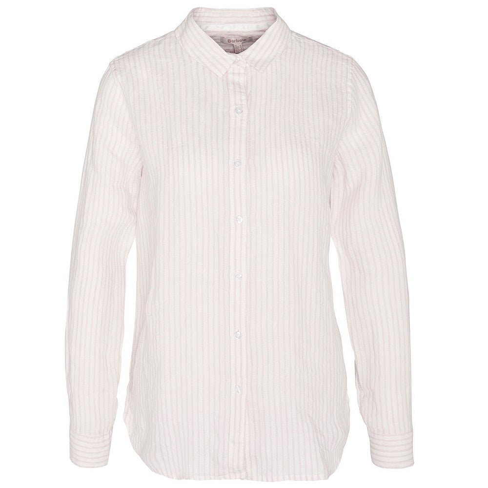 Barbour Marine Relaxed Long-Sleeved Shirt Shell Pink Size US8