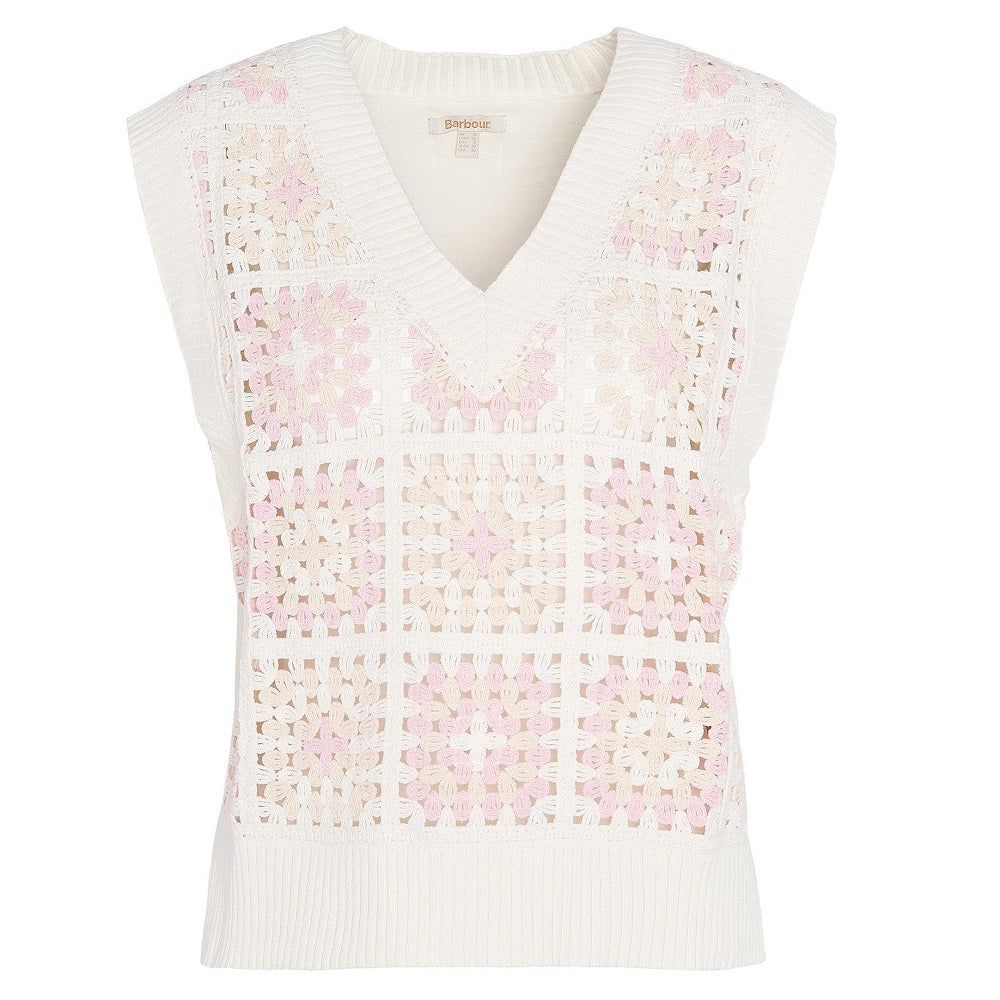 Barbour Falmouth V-Neck Sweater Vest Classic Multi Size US 12