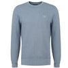 Barbour Fleming Knitted Crew Neck Jumper In Washed Blue Size XL