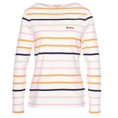 Barbour Hawkins Striped Long-Sleeved T-Shirt Cloud Striped