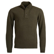 Barbour Essential Pullover Patch Half Zip Sweater Seaweed Sweater product image with Barbour