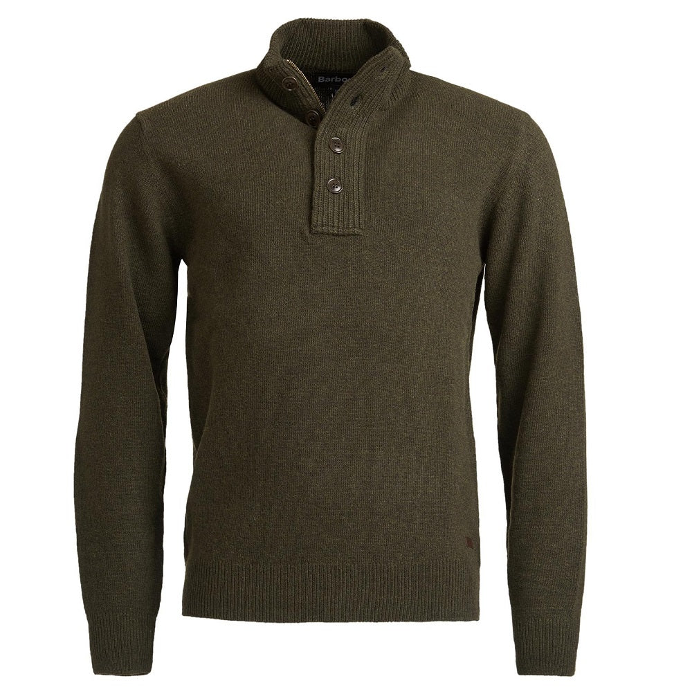 Barbour Essential Pullover Patch Half Zip Sweater Seaweed Size XXL Sweater product image with Barbour