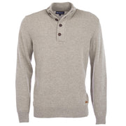 Barbour Essential Pullover Patch Half Zip Sweater Stone Sweater product image with Barbour