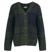 Barbour Marie Cardigan Classic Black/Sage Tartan Us Size 6 Cardigan product image with Barbour, Tartan, Classic