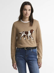 Barbour Knit Fareham Crew Neck Jumper Warm Trench