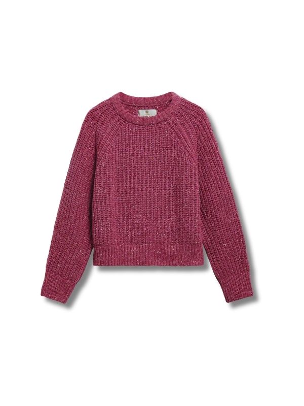  Barbour Knit Alderney Wool-Blend Crew Neck Jumper Tea Rose Best of British NBPT  Sweaters Barbour.