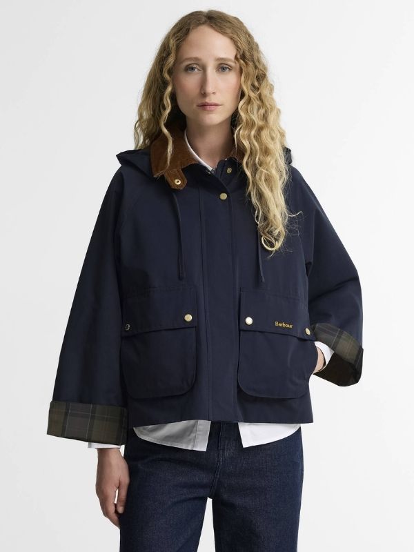 Barbour Terrington Showerproof Jacket Dk Navy Size US 6