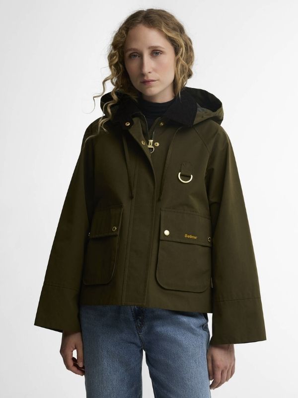 Barbour Terrington Showerproof Jacket Olive Size US 12