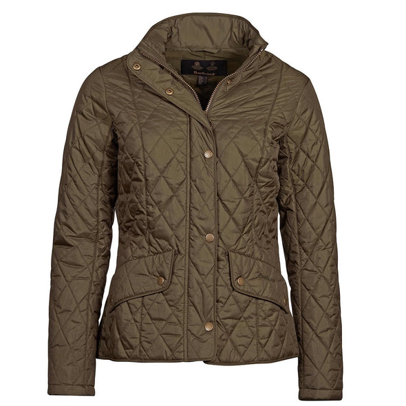 Barbour Flyweight Cavalry Quilted Jacket Olive Size US 10