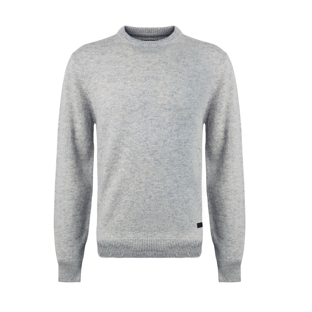 Barbour Essential Pullover Patch Crew Sweater Light Grey Marl Size M Sweater product image with Barbour