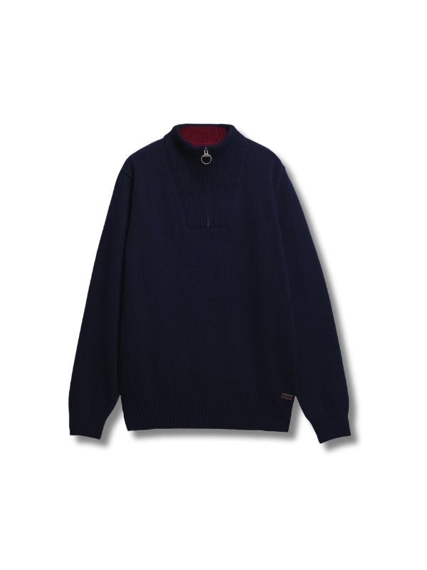  Barbour Nelson Essential Quarter-Zip Jumper Classic Navy XXL Best of British NBPT  Sweaters Barbour.