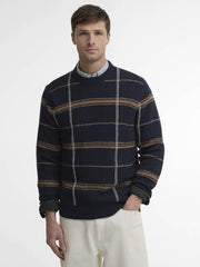 Barbour Fasey Cable-Knit Tartan Jumper