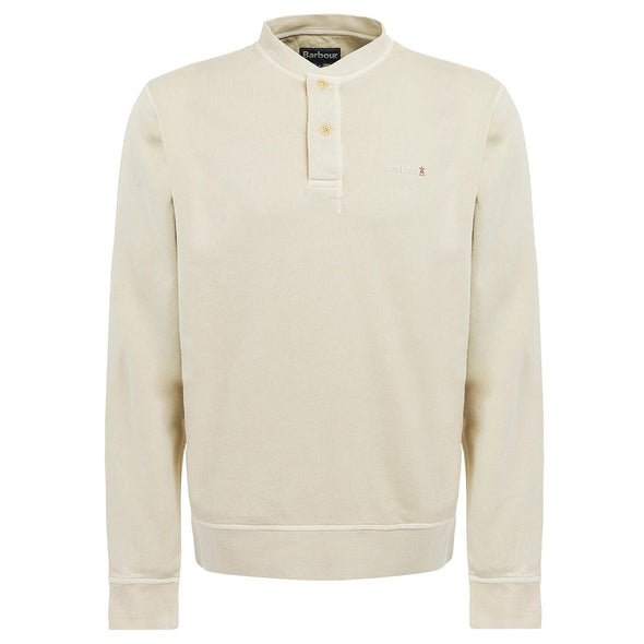 Barbour Westwick Henley Sweatshirt In Stone XL