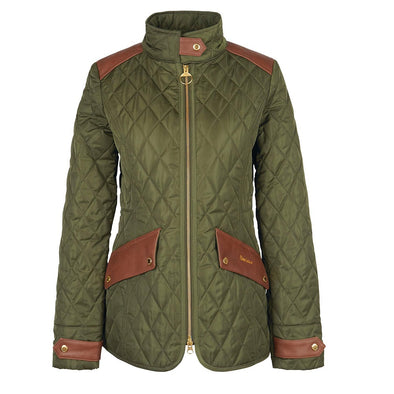 Barbour Premium Cavalry Quilted Jacket Olive/Ancient