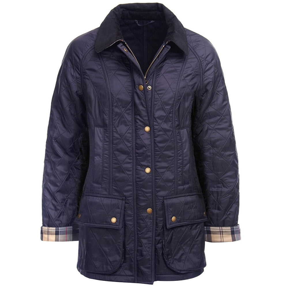Barbour Women Beadnell Polarquilt Jacket Navy Jacket product image with Barbour