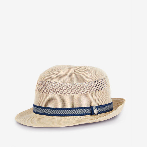 Barbour Craster Trilby Hat In Ecru Size-M