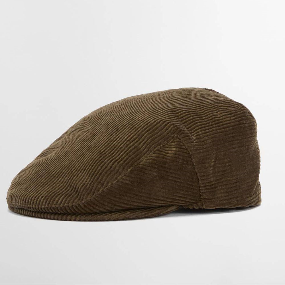 Barbour Westdale Cord Flat Cap - Olive Size S Flat Cap product image with Barbour