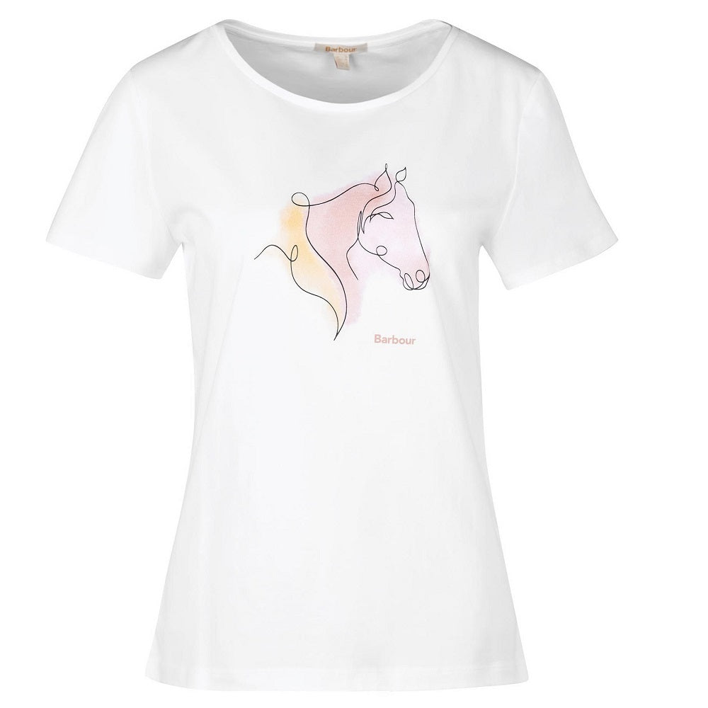 Barbour Juniper T-Shirt In White Size US8