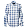 Barbour Broxfield Regular Fit Checked Shirt In Classic Blue Size XL