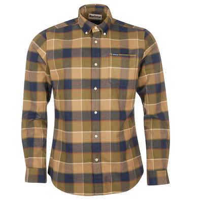 Barbour Valley Tailored Shirt Stone Size M