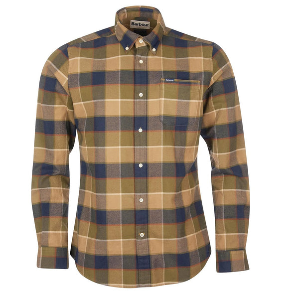 Barbour Valley Tailored Shirt Stone Size M