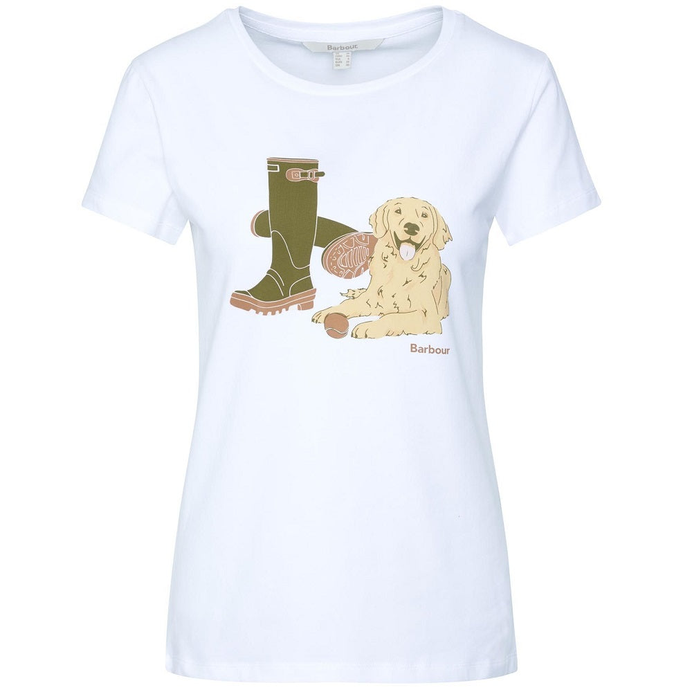 Barbour Rowen T-Shirt Classic White Size 6 T-Shirt product image with Barbour, Classic