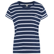 Barbour Otterburn Striped T-Shirt Navy/White Size 12 T-Shirt product image with Barbour
