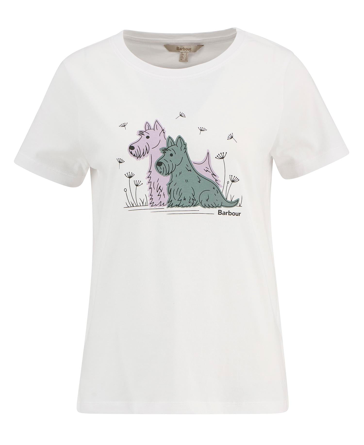 Barbour Clover T-Shirt White T-Shirt product image with Barbour
