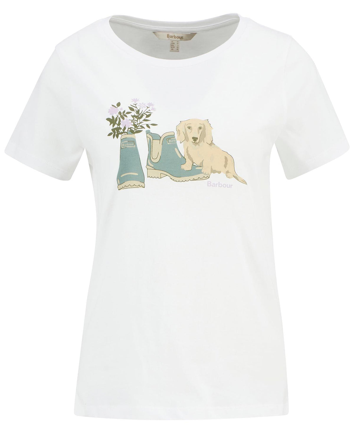Barbour Brambles T-Shirt White T-Shirt product image with Barbour