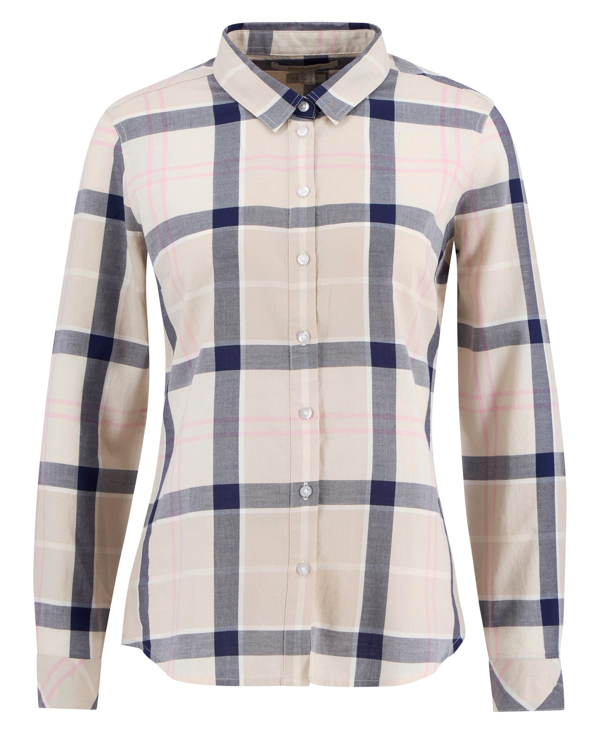 Barbour Bredon Regular Long-Sleeved Shirt in Cherry Blossom Tartan Size US 4 product image with Barbour, Tartan