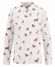 Barbour Safari Relaxed Long-Sleeved Shirt In Multi Dog Print product image with Barbour, Dog