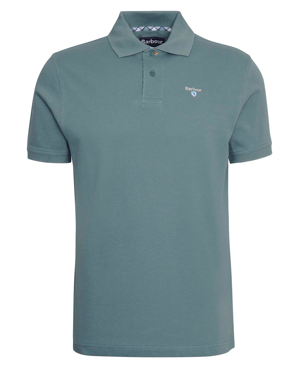 Barbour Tartan Pique Polo Shirt Vintage Teal Size M Polo Shirt product image with Barbour, Tartan