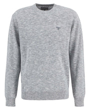 Barbour Flaxby Linen Blend Crew Neck Navy product image with Barbour