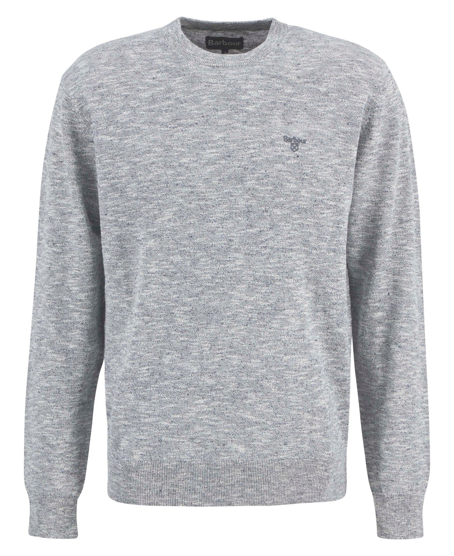 Barbour Flaxby Linen Blend Crew Neck Navy