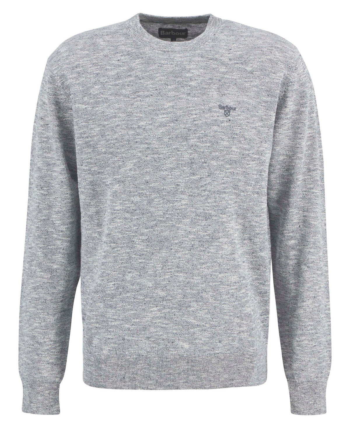 Barbour Flaxby Linen Blend Crew Neck Navy Size M product image with Barbour