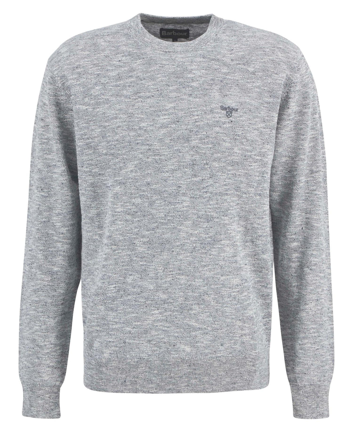 Barbour Flaxby Linen Blend Crew Neck Navy Size M product image with Barbour